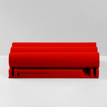 Catch for clocks, bracelets, phlock, 3 rollers, 30.5 × 17.5 × 22.5 cm, d = 5 cm, red color red-3