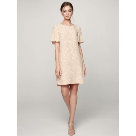Women's dress, size s, color Beige-White-4