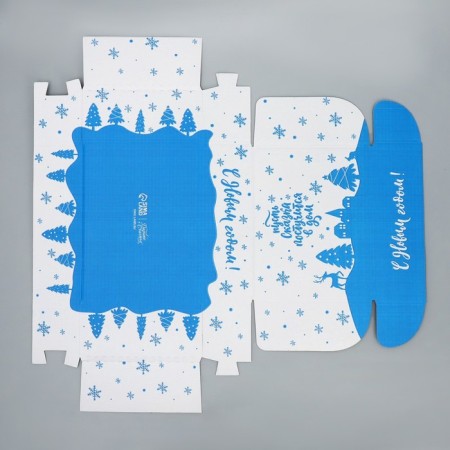 Box the national team "Snow City", White, 27 x 21 x 9 cm, New Year-5