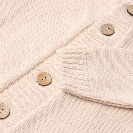 Combine Children's Knitted Minaku, height 56-62, beige color-9