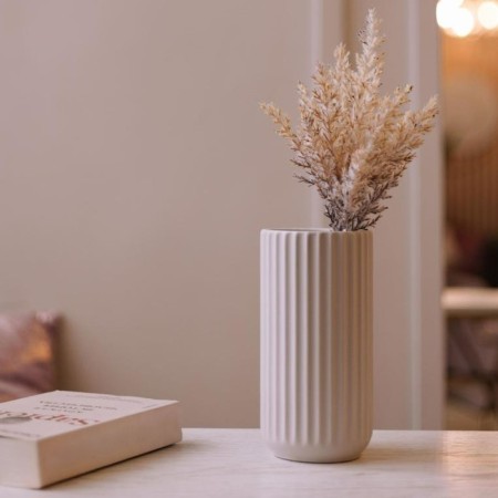 Decorative vase "Relief", 95 × 95 × 180 mm, powder color-1