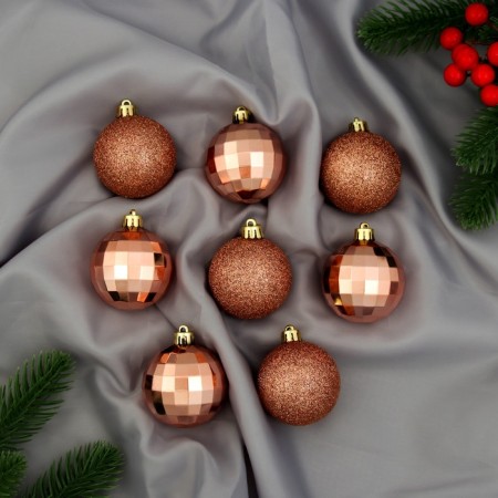 Set of balls plastic D-5 cm, 8 pcs "Disco shine"