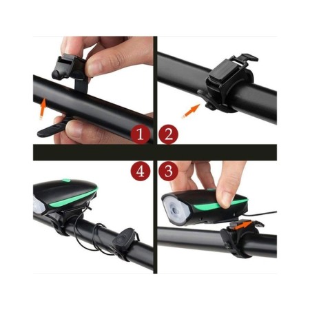 Lanter Bicycle front battery "master K", waterproof, with a signal-1