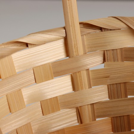 A set of baskets of 3 pcs, d21x10xh36cm, natural, bamboo-3