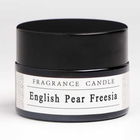 Aromatic candle in the bank "English pear and freesia", 12 g-1