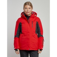 Ski jacket female, size 42, red color