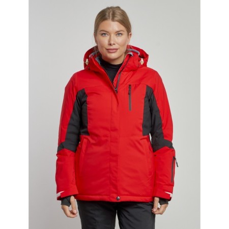 Ski jacket female, size 42, red color