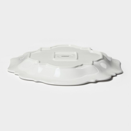 Porcelain dish Magistro "suite", d = 30.5 cm, white color-3