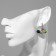 Earrings with the removable element "Transformer" a handful, colored in silver