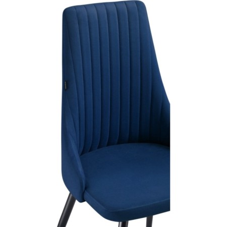 SHEET on the metal frame Narayan Velutto 26 metal/velor, black/blue 47x54x98 cm-4
