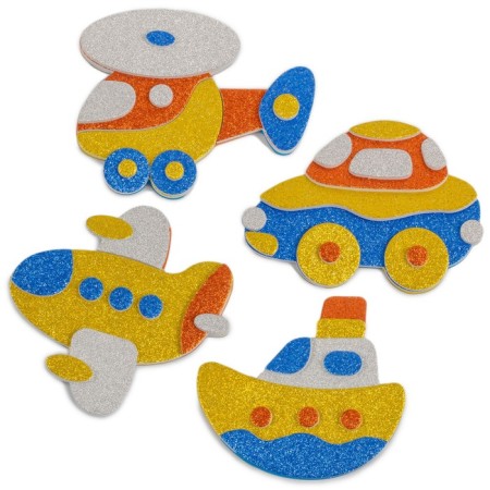 Toys on magnets, 4 pcs. "Brilliant applications" "Transport"-4