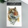 Tattoo on the body color "Amur tiger" 21x15 cm