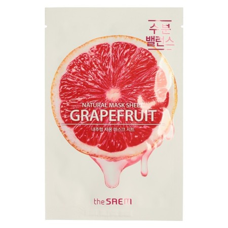 Facial face mask The Saem Natural Mask Shepe Graphruit, 21 ml