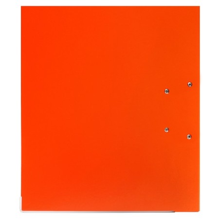 A4, 50 mm, calligrata registrar folder, PVC, embossing "Len", metal edging, pocket for a spine, assembled, orange, mix-6