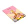 Notebook A6, 64 sheets to the point "Spring", solid cover, matte lamination, glitter, block 65g/m2