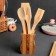 A set of kitchen utensils "Bamboo", 4 items, on a stand