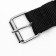 Two -layer collar with a swivel 58 x 3 cm, polyester, black