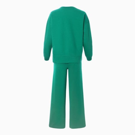 Women's costume (sweatshirt/pants), green color, size 50-11