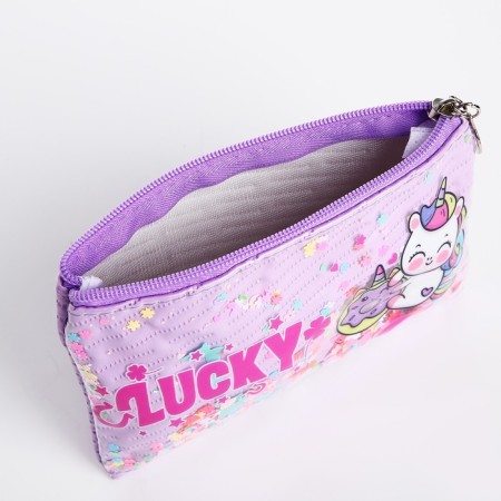 Lightning cosmetic bag, lilac color-2