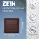Ventilation grate Zein Lux RM1919KR, 190 x 190 mm, with a grid, metal, brown
