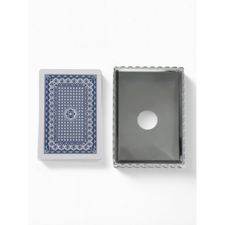 Plastic Plastic Cards 54 pcs "Game time", poker, 9.5 x 6.5 cm, blue shirt-3