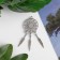 Decor Metal for creativity "Dreams with a stone" silver (A41017) 6.5x2.7 cm