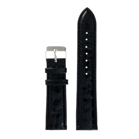Solomon watch strap, 22 mm, eco-leather, L-20 cm, black,-1