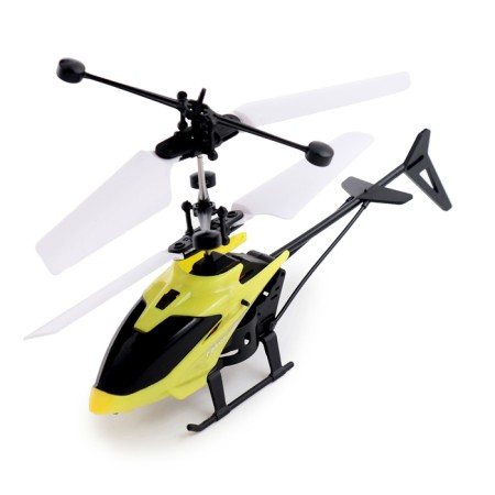 Walking helicopter, light, USB, yellow color-8