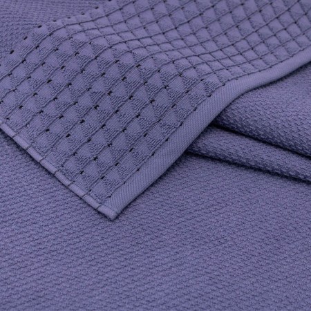 Tainted towel "Axel", 450 gr, size 70x130 cm, blue color-1