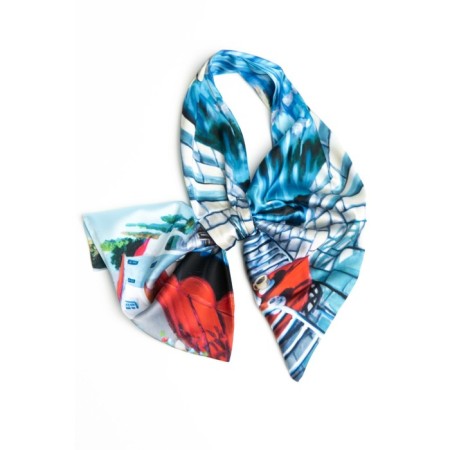 Women's scarf, size 35x27 cm-2