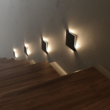 Elektrostandard, STEP LED 3.5 W, 60x60x74 mm, IP20, black color, black-1
