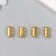Fastener magnetic two -row metal gold 0.6x1.5 cm