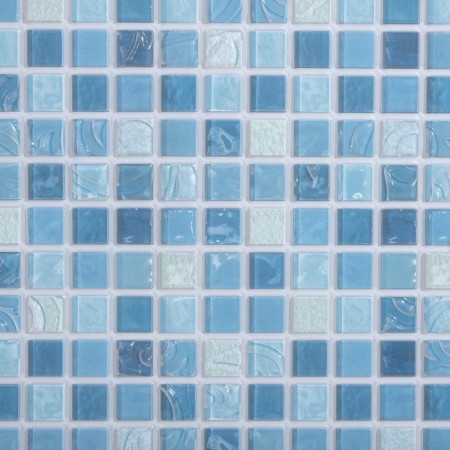 PVC panel "Mosaic azure" 960x480 mm-2