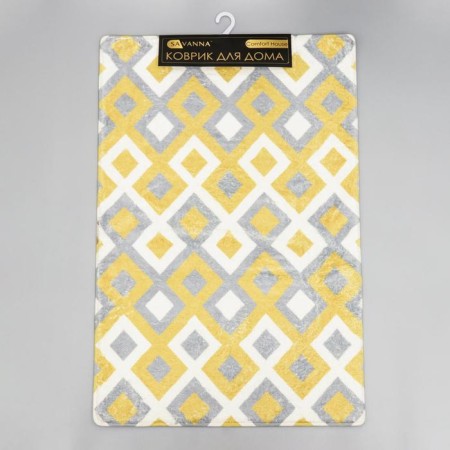 Savanna bathroom “Roze”, 60 × 90 cm, mustard-gray color-3