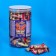 Chewing gum "hot dog" with sour powder, assorted, bank, 7 g