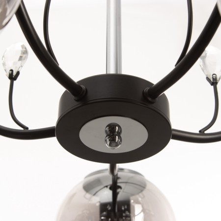 ARISA chandelier 5he27 40W black-silver 60x60x40 cm-5