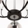 ARISA chandelier 5he27 40W black-silver 60x60x40 cm