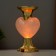 Lava-lamp "Heart" LED 2W from batteries 3haa gold 12.5x10x20.5 cm