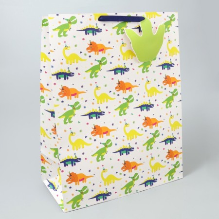 Gift package, packaging, "dinosaurs", 51x 40.5 x 20.5 cm-1