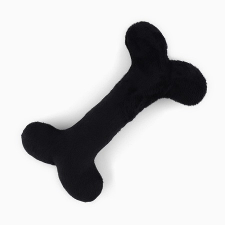 A toy for dogs with a bone of bone, black-1