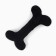 A toy for dogs with a bone of bone, black