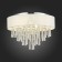 Ceiling lamp G9, 6x5W, 33x45 cm, chrome color, white, transparent