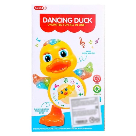 Toy "duck", works from batteries, dances, light and sound effects-5