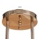 Chase "Olivia" 2x60W E27 gold, white 33x43x28cm