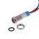 LED, 12 V, 7.8 × 16.5 mm, landing d = 6 mm, red