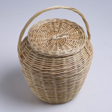 Vegetable Crimery Basket high with a lid, 300x300/250/370 mm-2