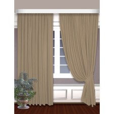 Set of curtains, size 150x250 cm, 2 pcs, beige color