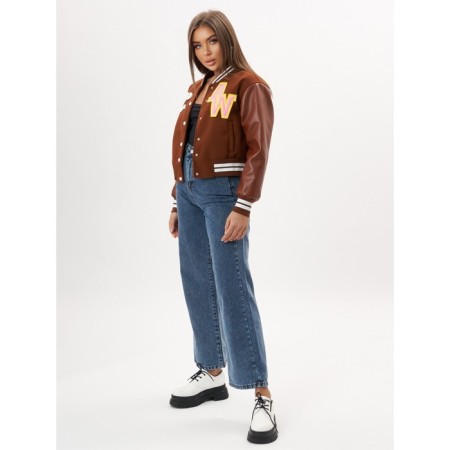 Brown Bomber leather bomber, size 48-9