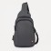 Male sling bag from textiles, headphones, khaki color