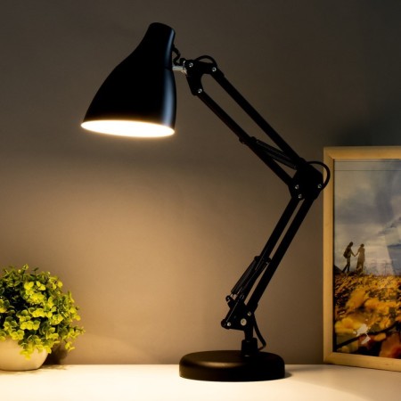 Highway lamp style 1x60W E27 Black K-1,8M base+clamp-2